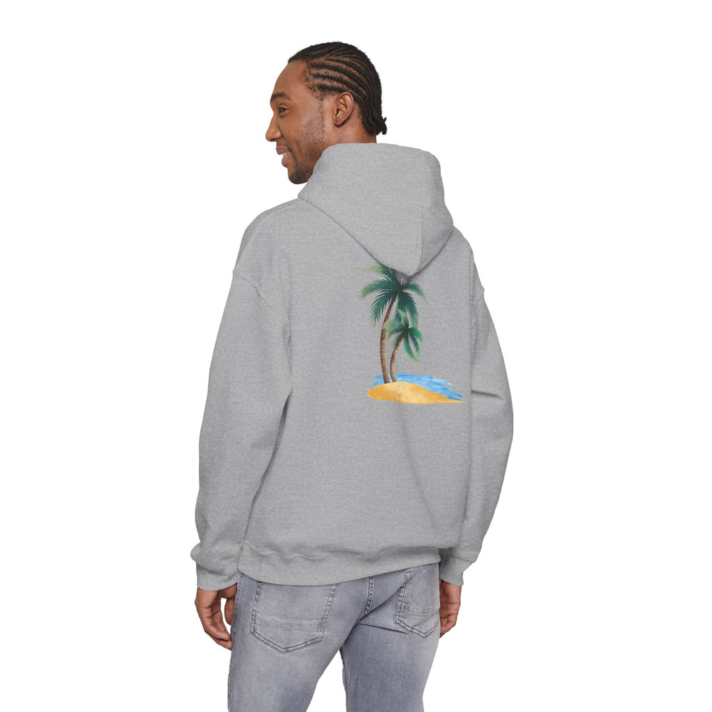 California Palm Tree Hoodie | Beach Island Graphic, Sleeve Icons