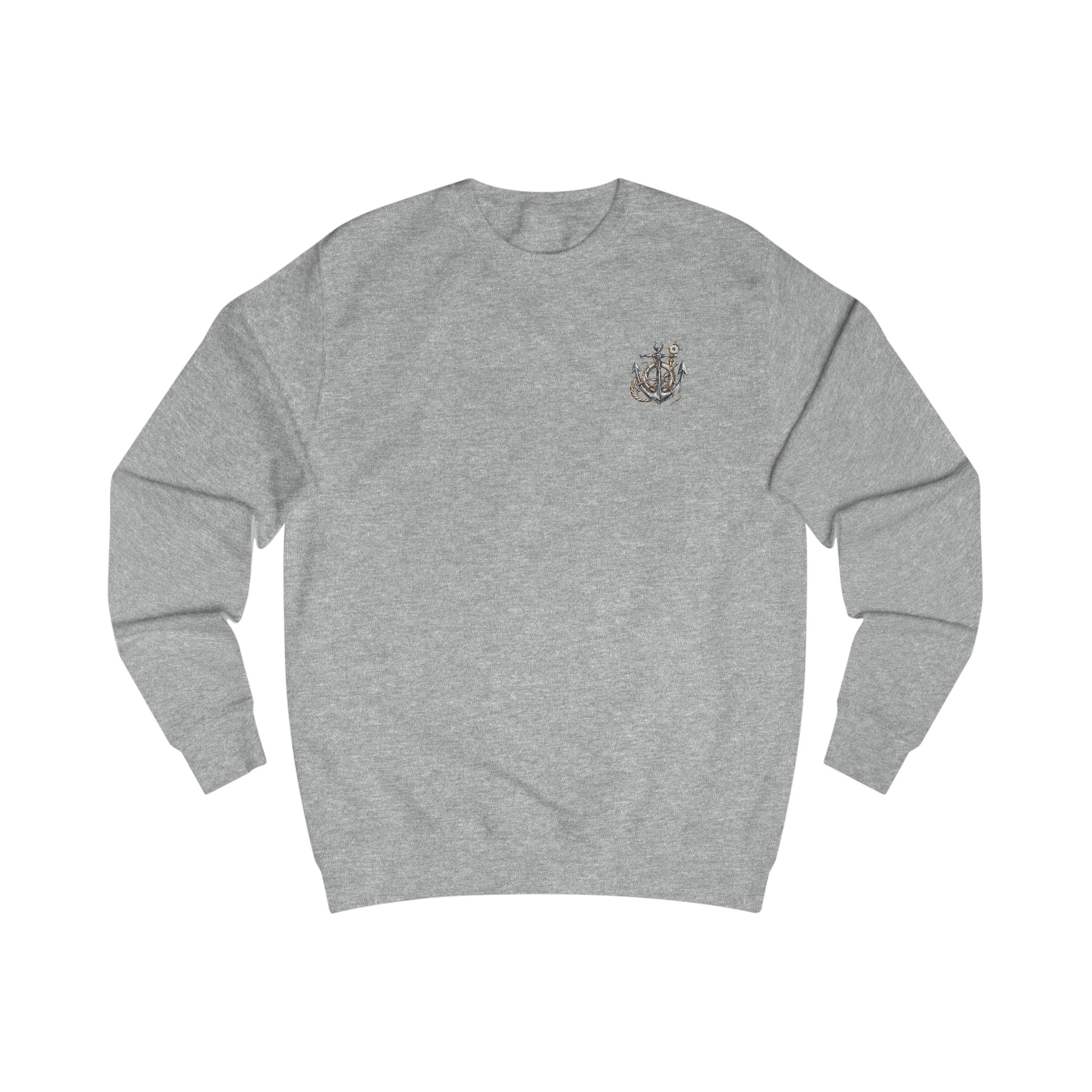 Nautical Compass Sweatshirt — Vintage Maritime Crewneck