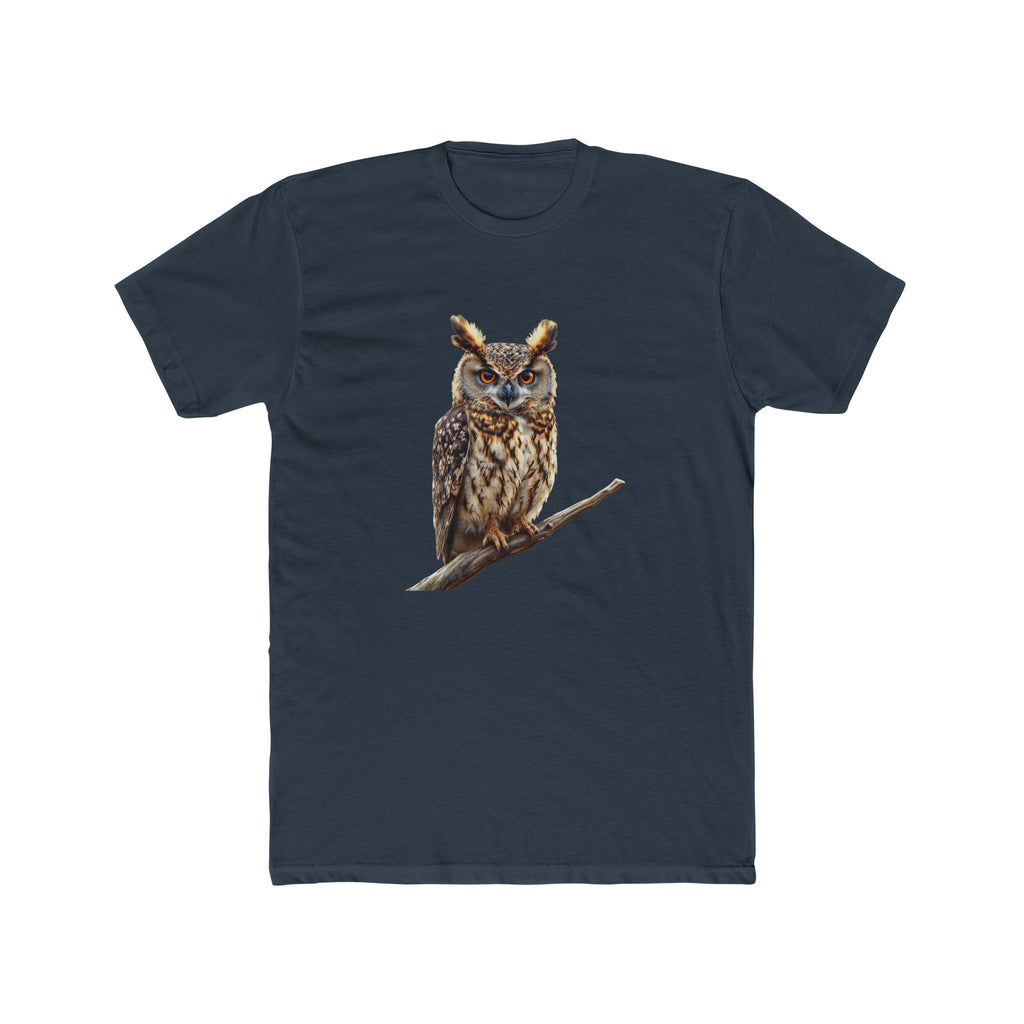 Great Horned Owl Illustration T-Shirt | Wildlife Bird Tee
