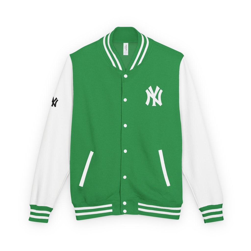 New York Letterman Jacket Varsity Style Red & White Baseball Jacket