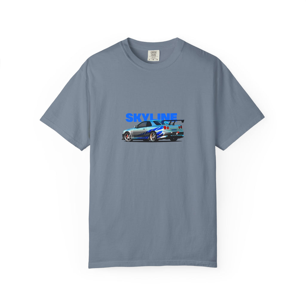 Nissan Skyline R34 Car T-shirt Vintage JDM Racing Tee
