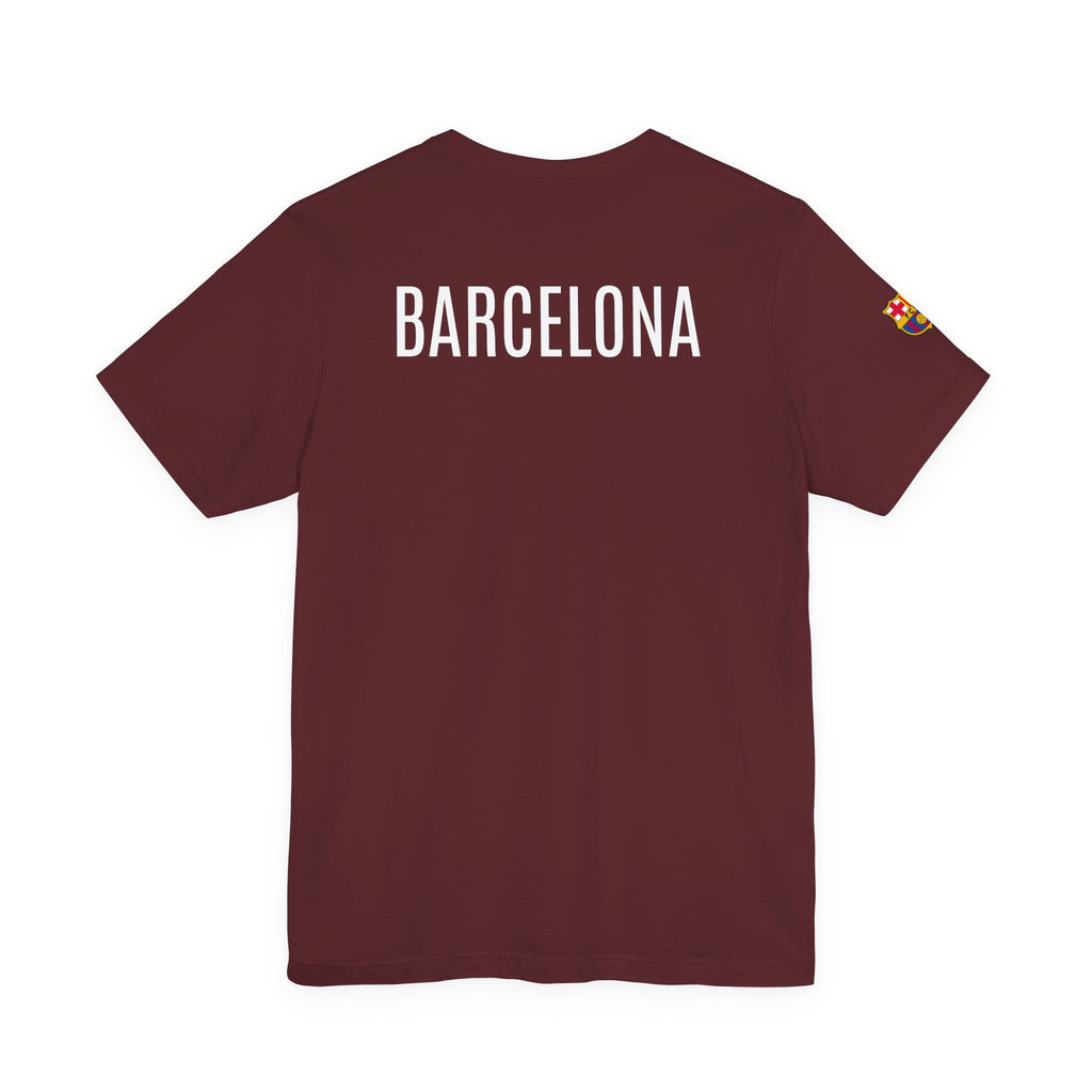 Barcelona Crest T‑Shirt  Minimal Football Fan Tee