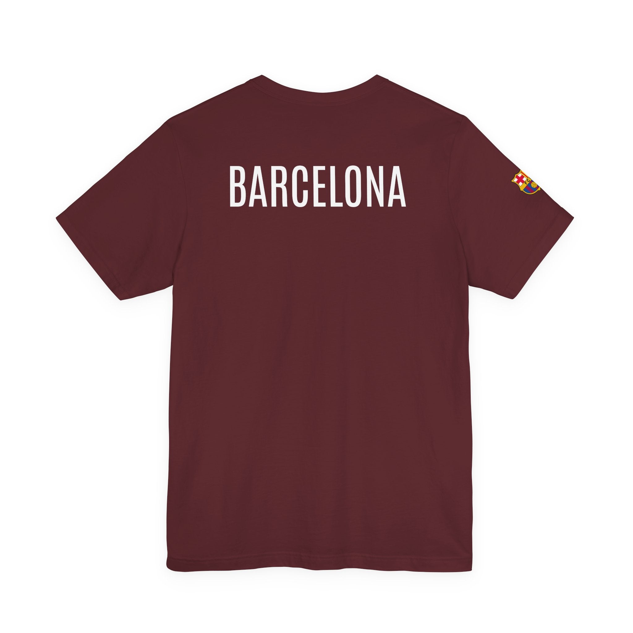 Barcelona Crest T‑Shirt  Minimal Football Fan Tee