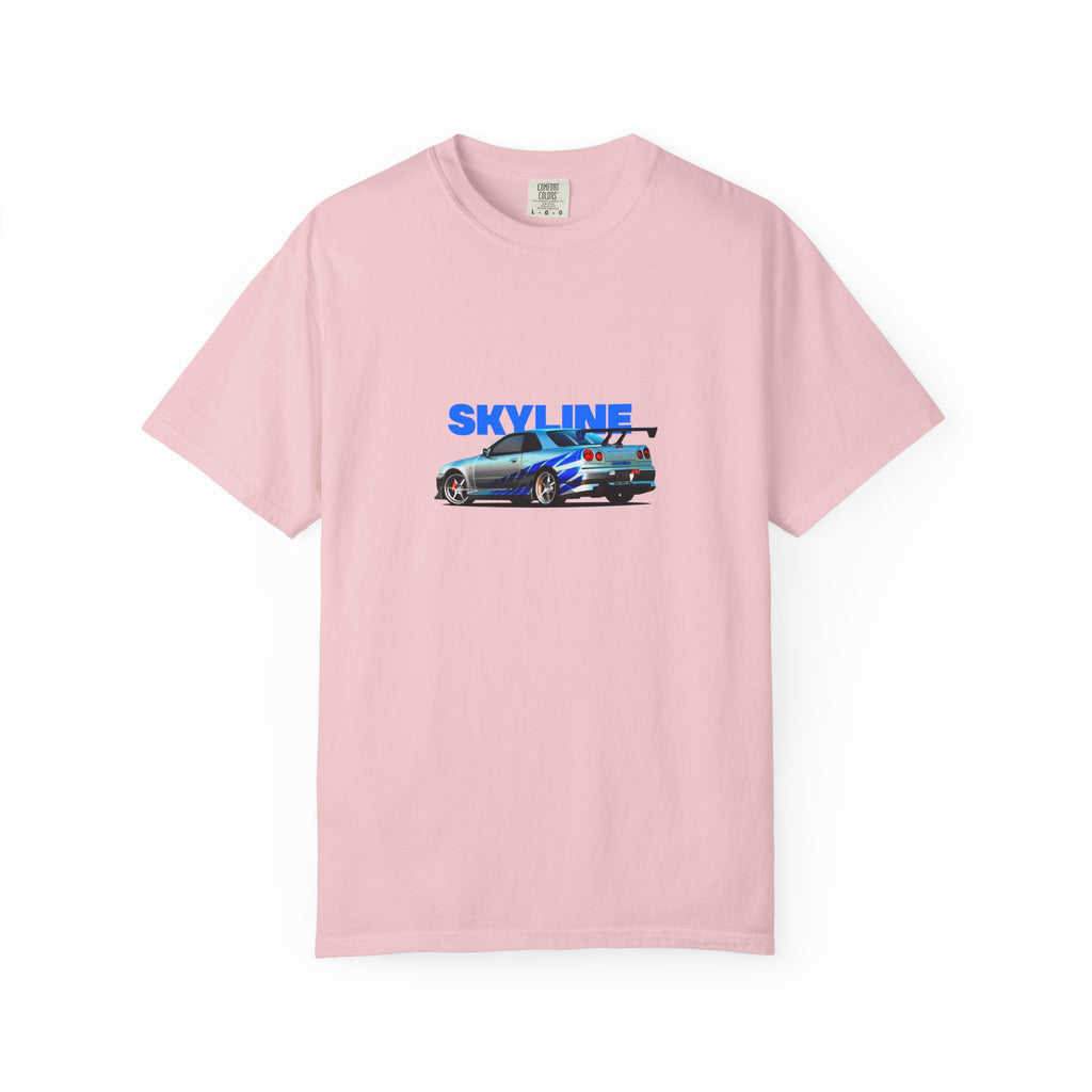 Nissan Skyline R34 Car T-shirt Vintage JDM Racing Tee