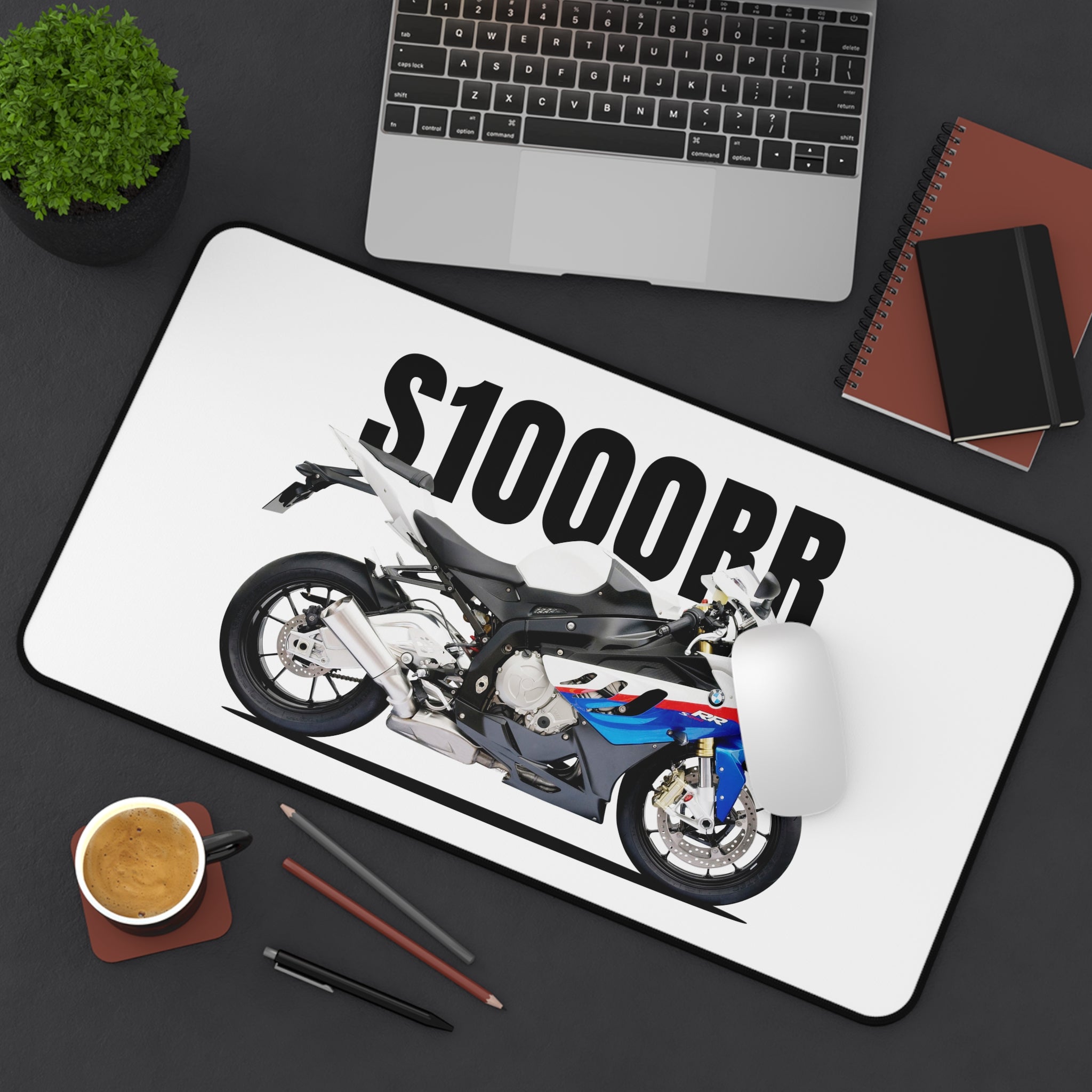 S1000RR Motorcycle Desk Mat — Sportbike Racing Mouse Pad