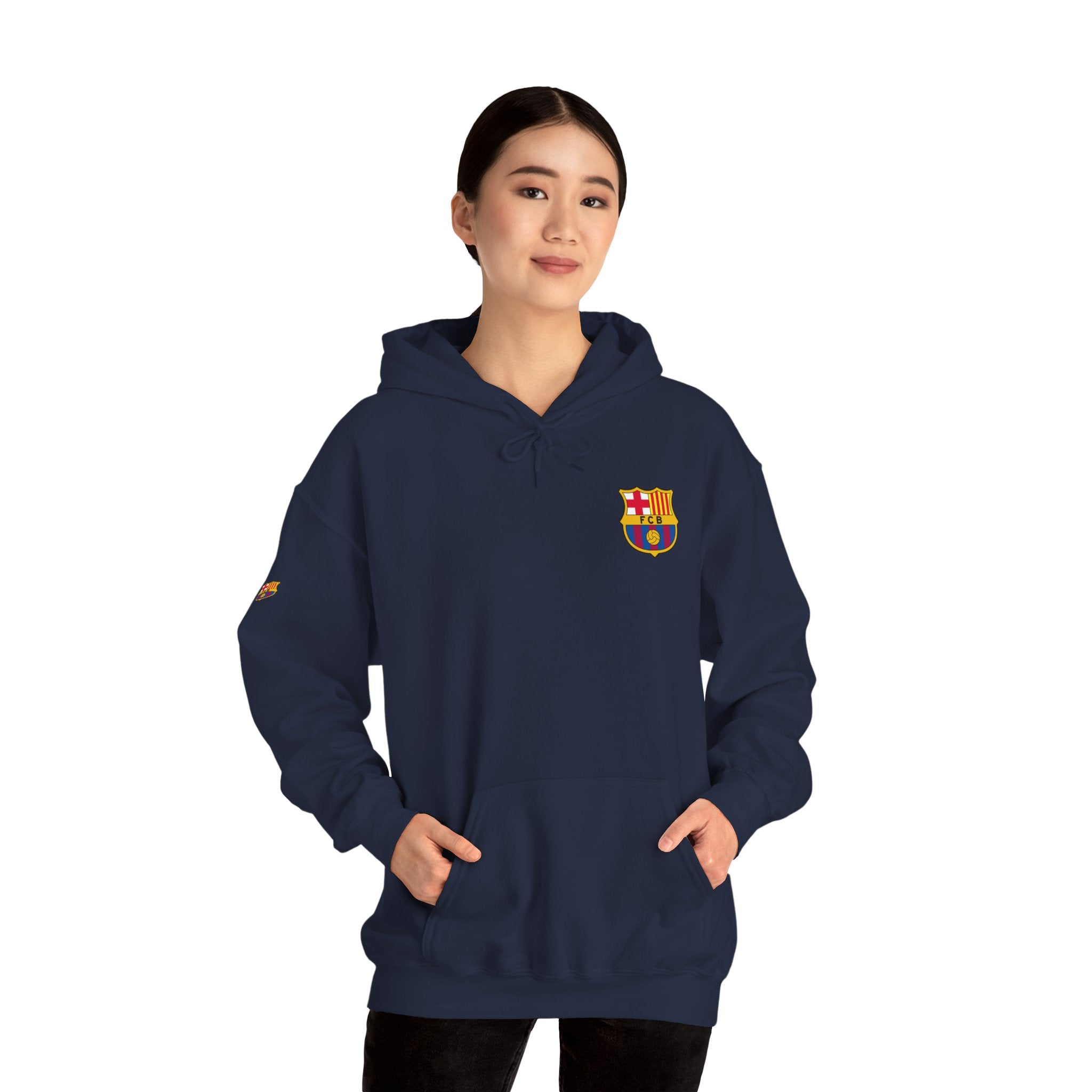 Hoodie  Barcelona Crest Hoodie with Small Badge