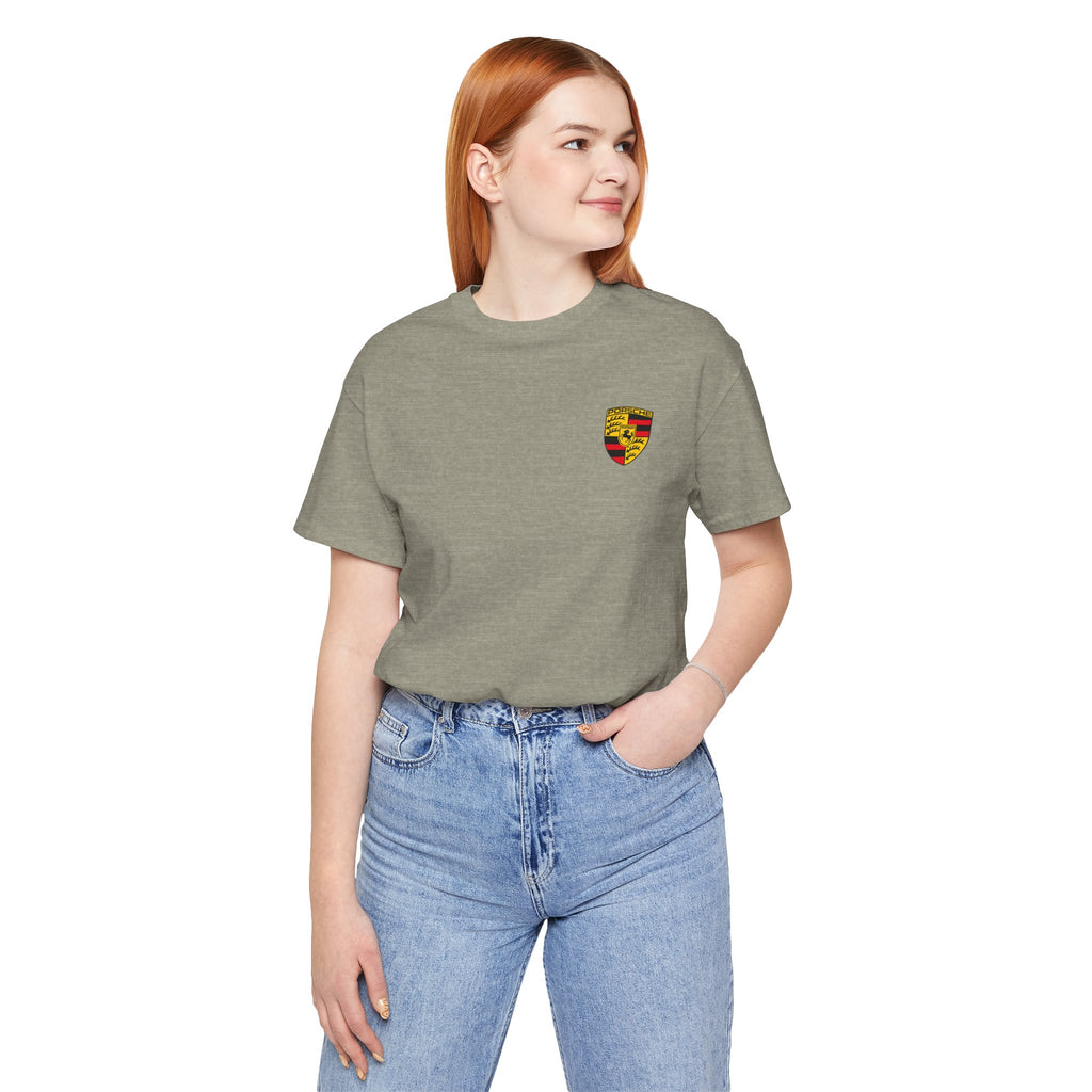 Porsche Crest Tee — Classic Logo Short Sleeve Shirt