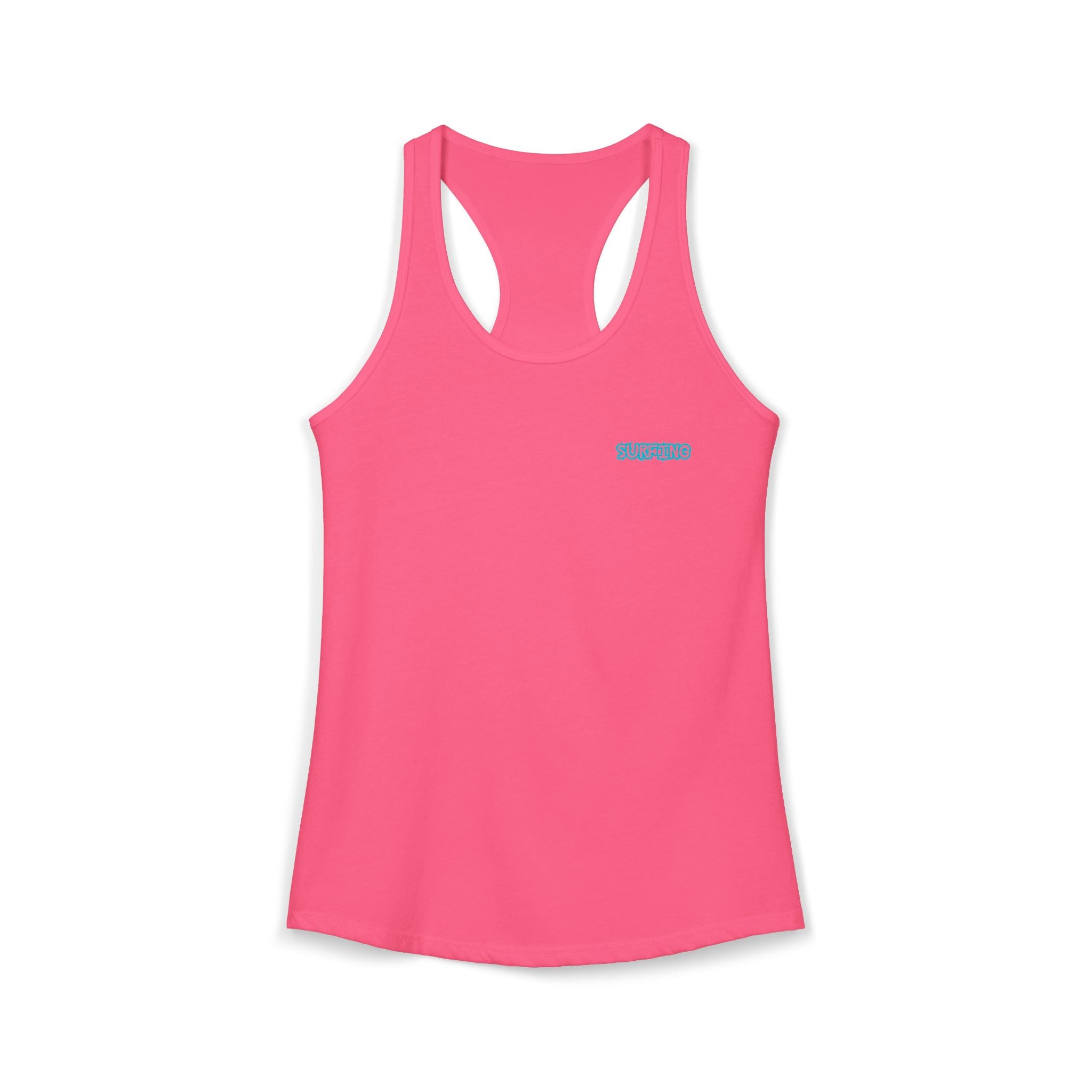 Women's Racerback Tank  Surfing Athlete Graphic