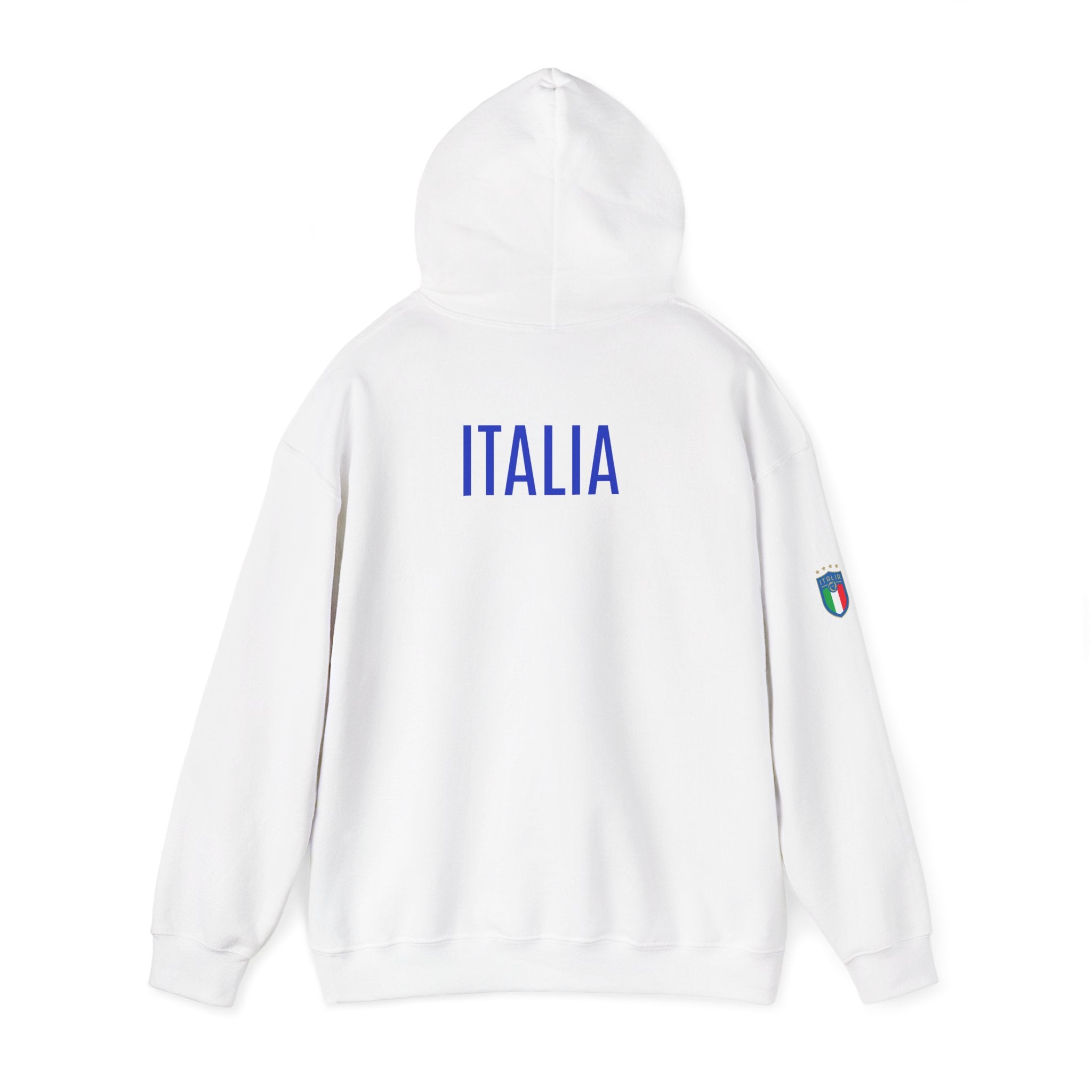 Italia Crest Hoodie Italian Flag Soccer Pullover