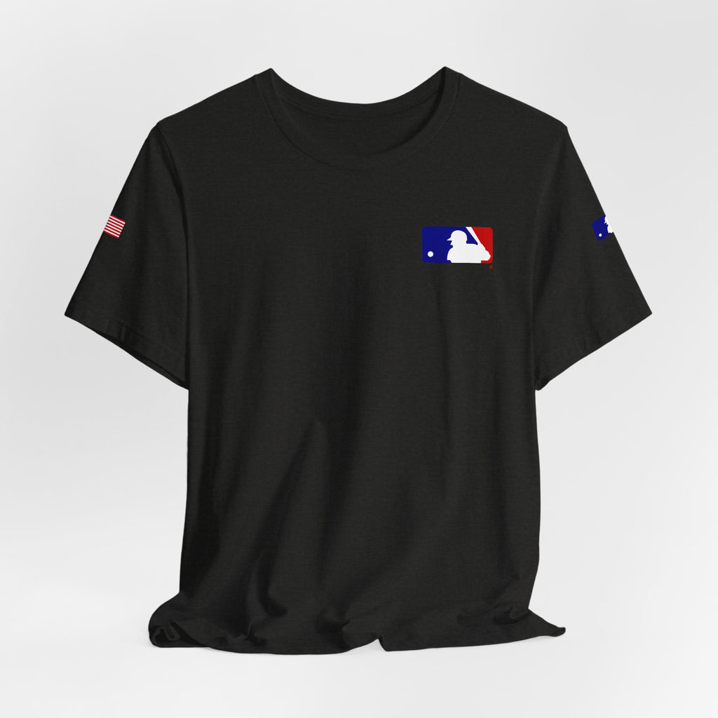 Baseball Logo T-Shirt  Minimal Chest Patch Tee