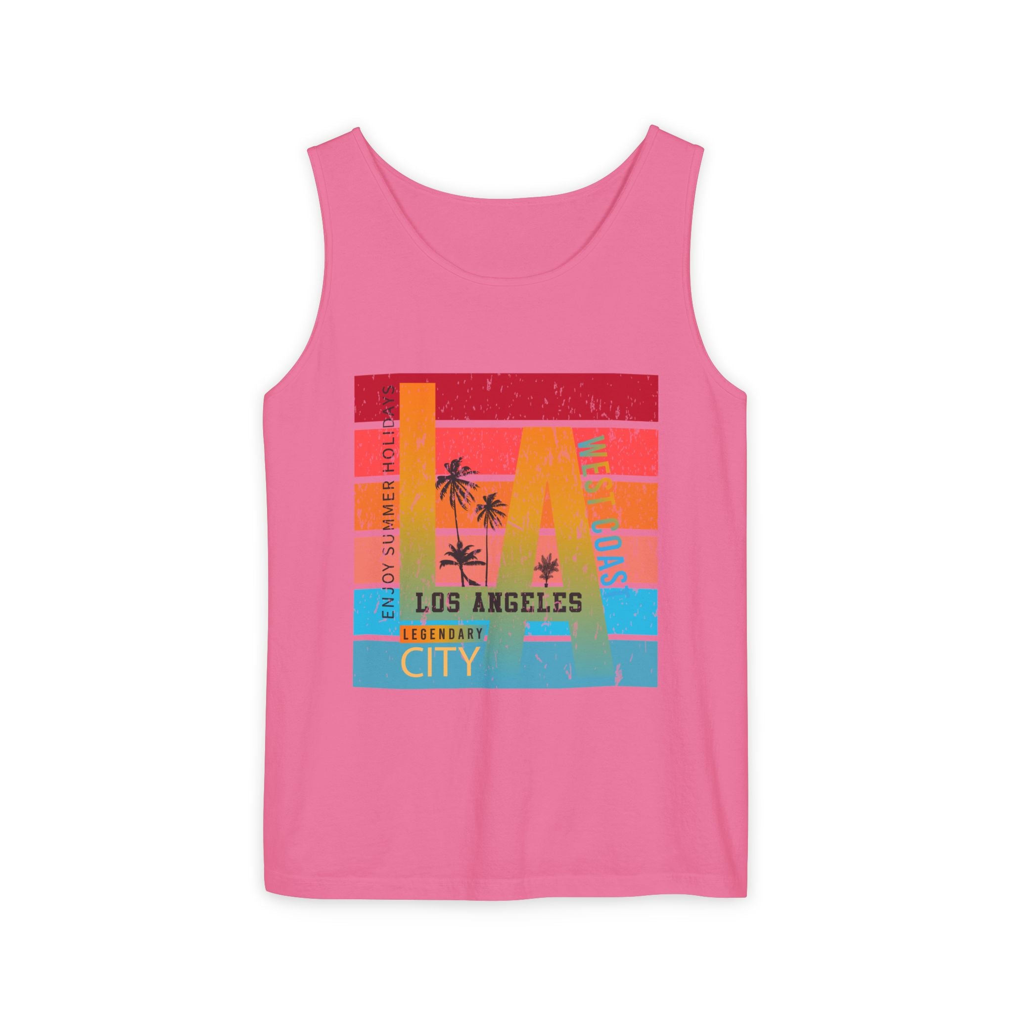 Los Angeles Retro Surf Tank Top Vintage Palm Beach Vibes