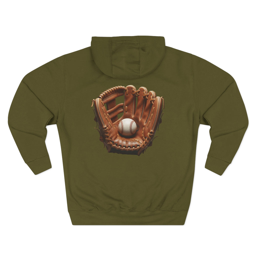 Baseball Glove Hoodie  Vintage Catcher Mitt Graphic Pullover