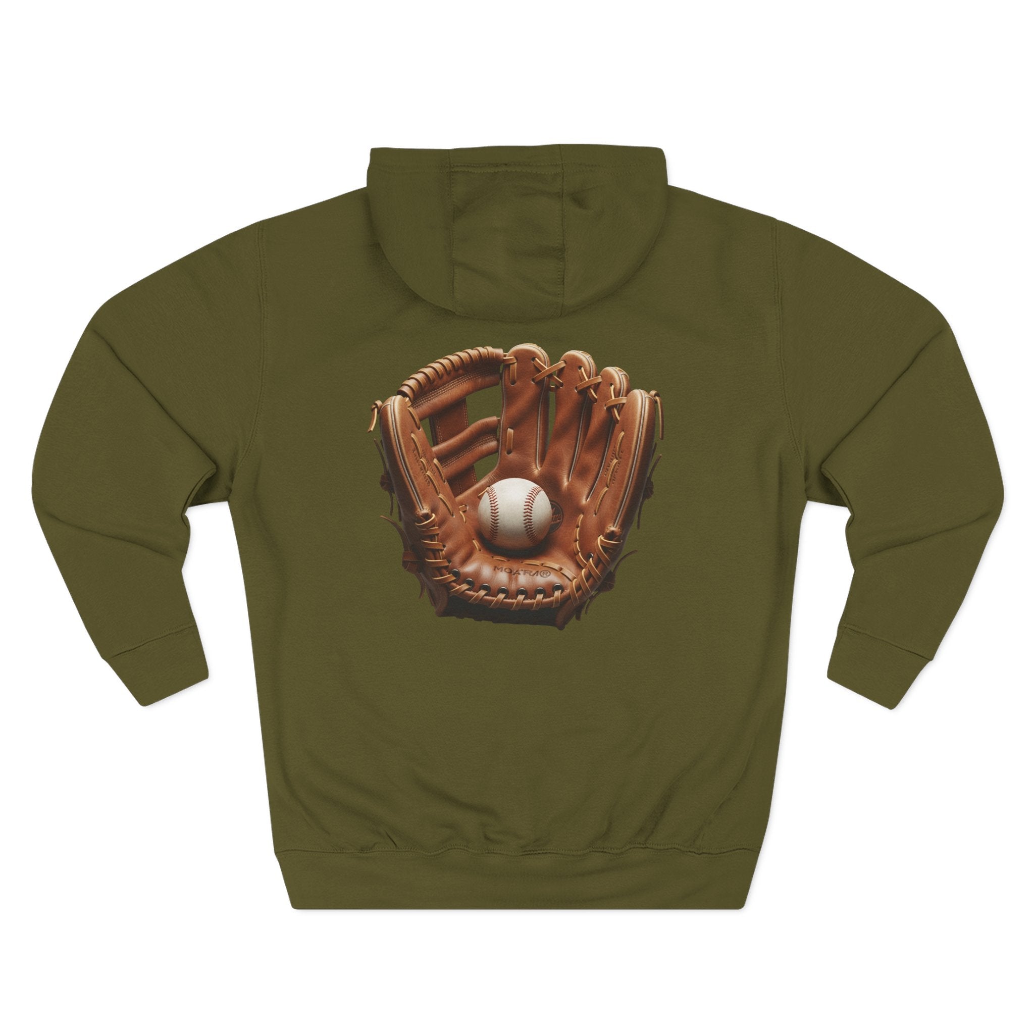 Baseball Glove Hoodie  Vintage Catcher Mitt Graphic Pullover