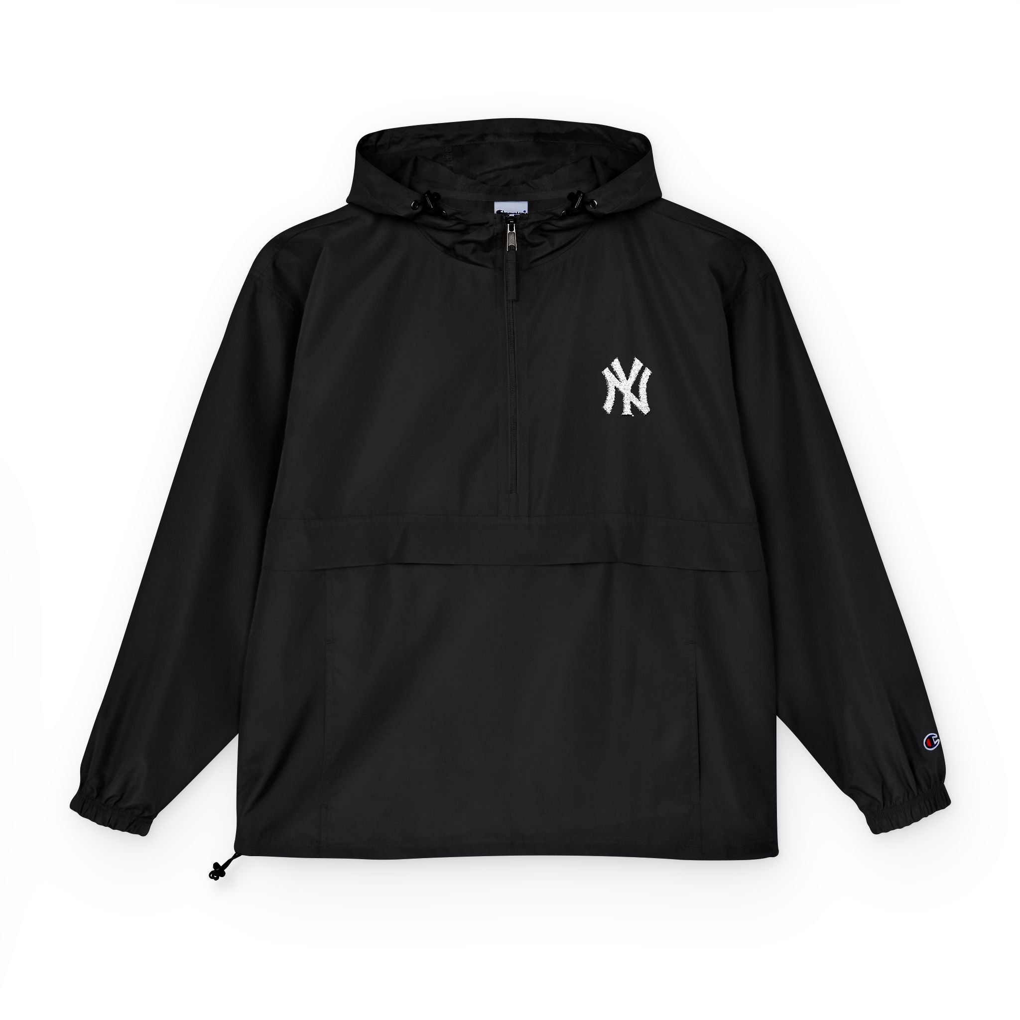 Orange Packable Anorak Jacket  Lightweight Windbreaker with Hood