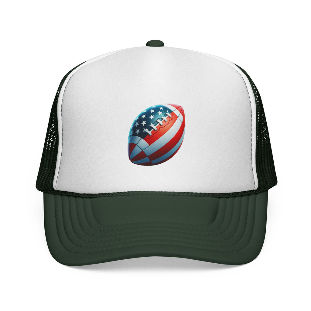 American Football Trucker Cap  Retro Gridiron Hat