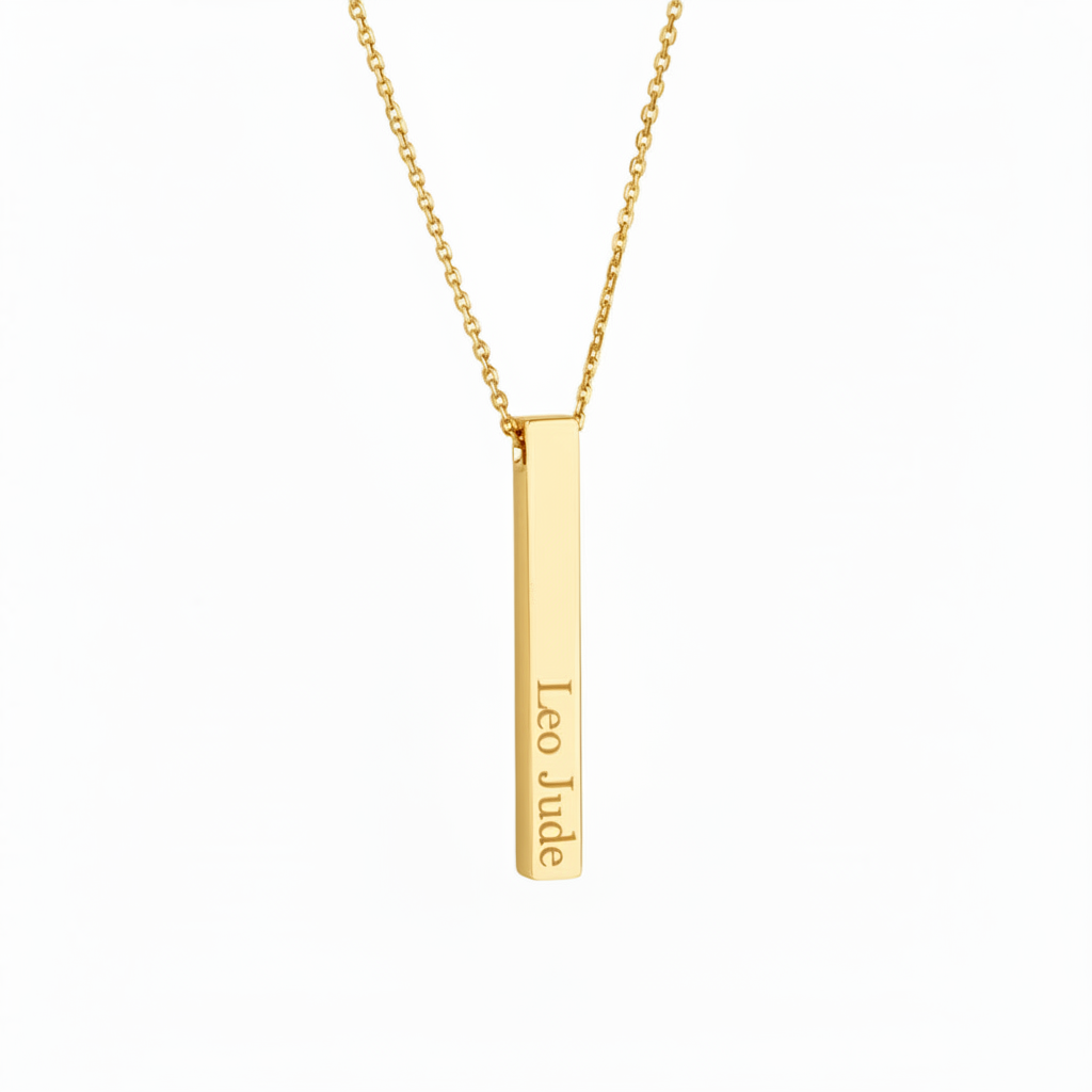 Bar necklace 925 sterling silve