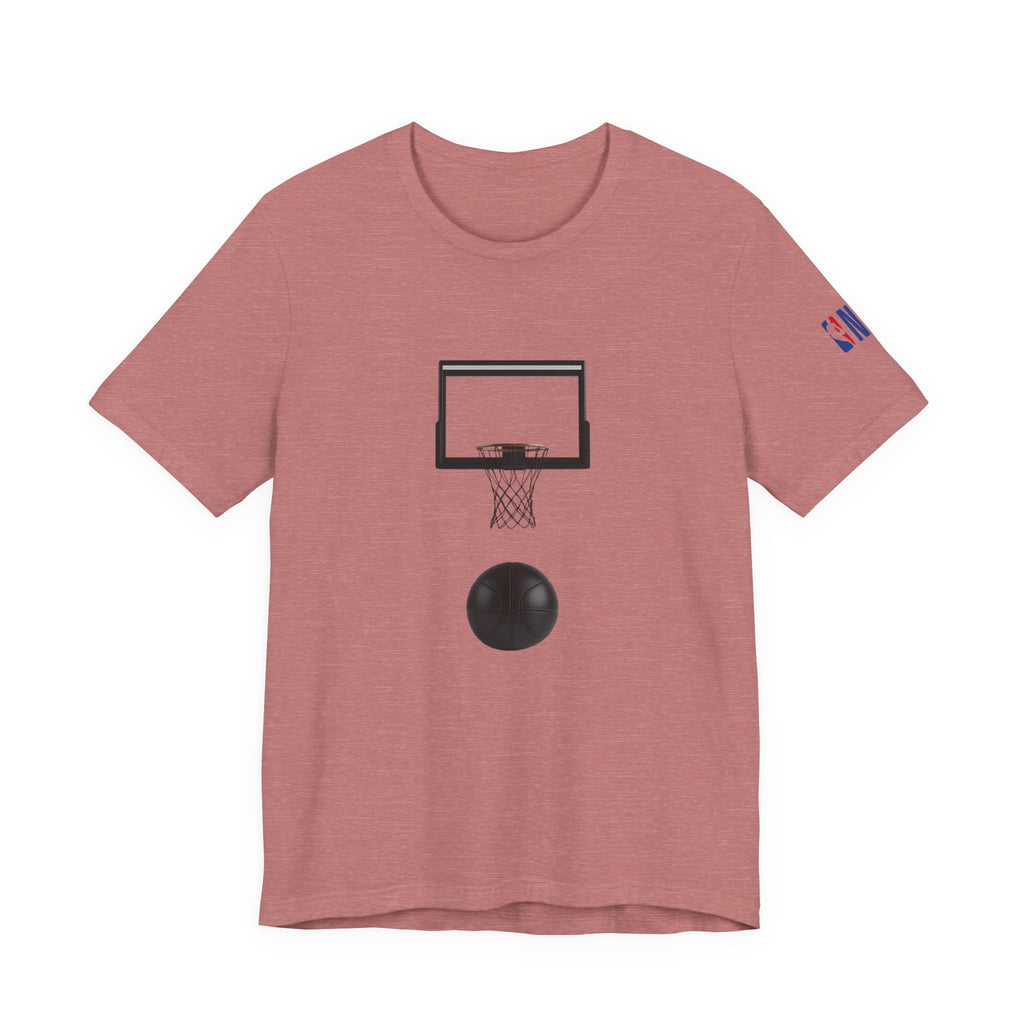 Basketball Silhouette Tee Hoop and Dunk Action
