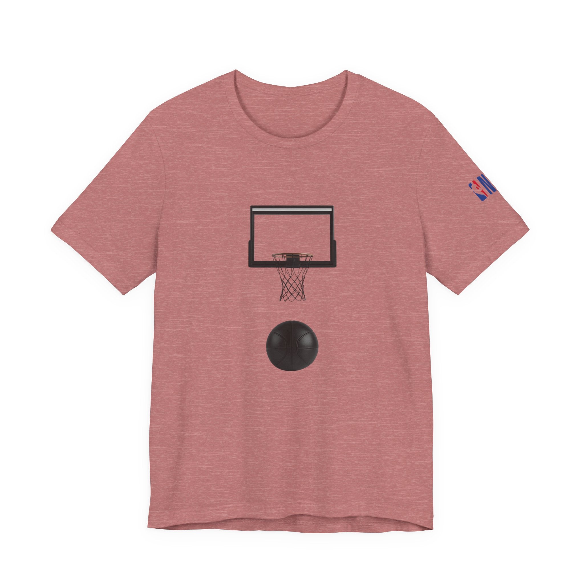 Basketball Silhouette Tee Hoop and Dunk Action
