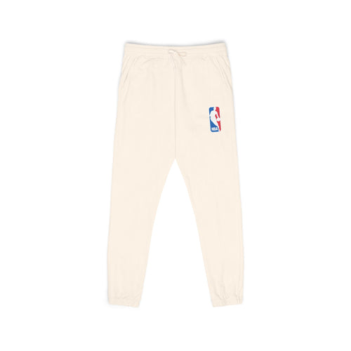 Basketball Logo Sweatpants Fleece Joggers, Garment-Dyed