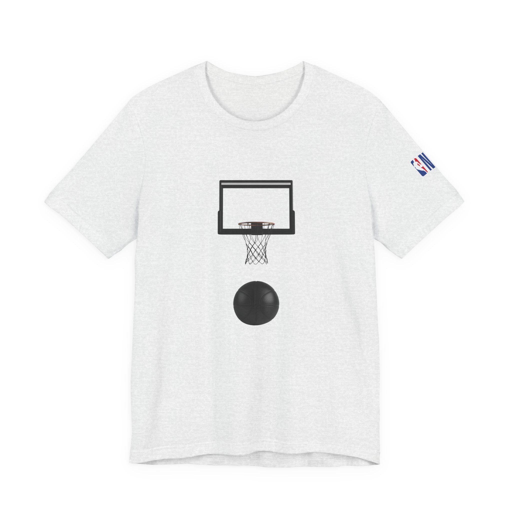 Basketball Silhouette Tee Hoop and Dunk Action
