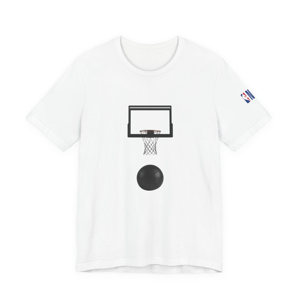 Basketball Silhouette Tee Hoop and Dunk Action