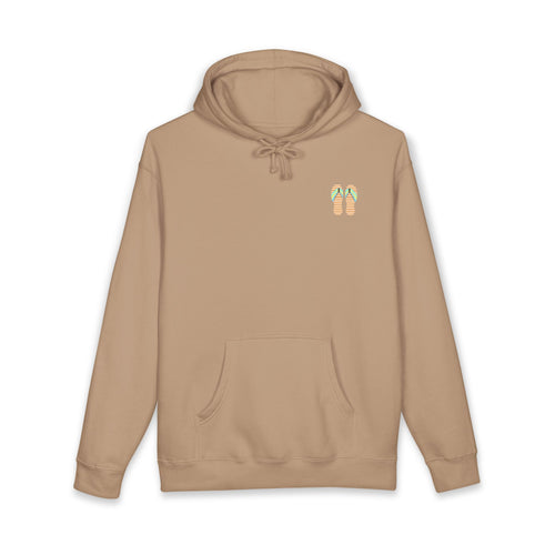 Beach Sunset Hoodie Tropical Palm Trees & Flip Flops Graphic Sweatshirt