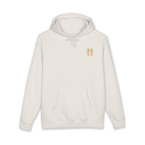 Beach Sunset Hoodie Tropical Palm Trees & Flip Flops Graphic Sweatshirt