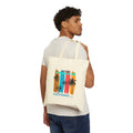 California Paradise Tote Bag  Beach Surf Canvas Tote (Palm Trees, Surfboard)