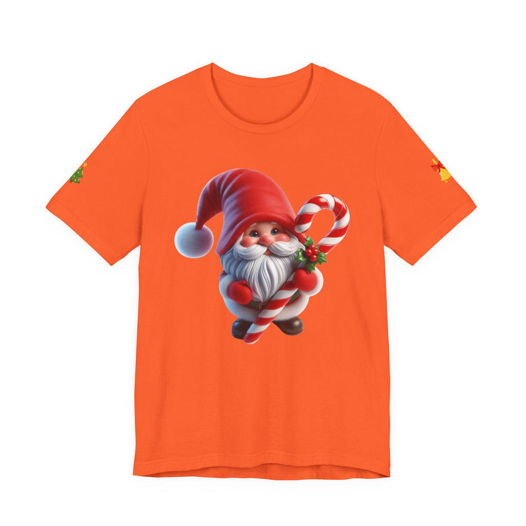 Candy Cane Gnome T-Shirt Christmas Santa Elf Tee