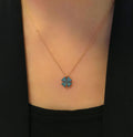 Clover flower luck necklace 925 sterling silver luck necklace