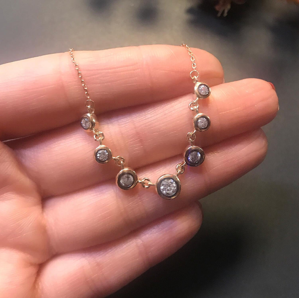 Diamond design 925 sterling silver necklace 564566756
