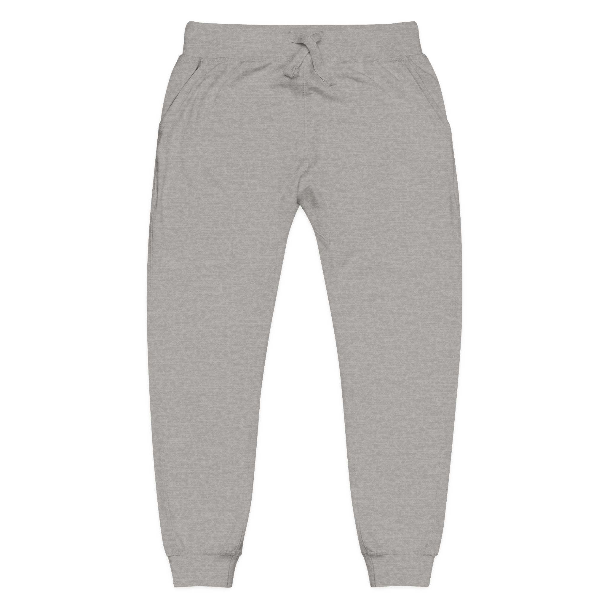 Embroidered Fleece Sweatpants Cozy Joggers with Subtle Stitching