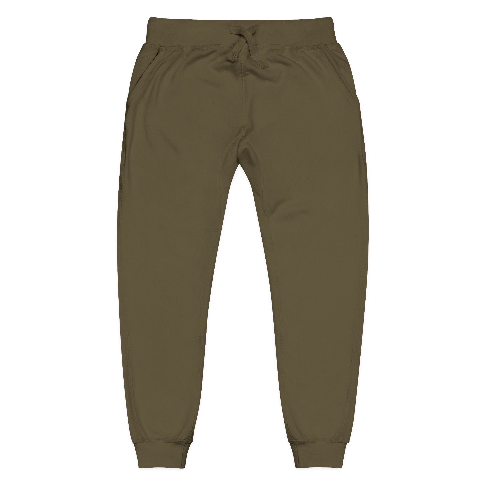Embroidered Fleece Sweatpants Cozy Joggers with Subtle Stitching