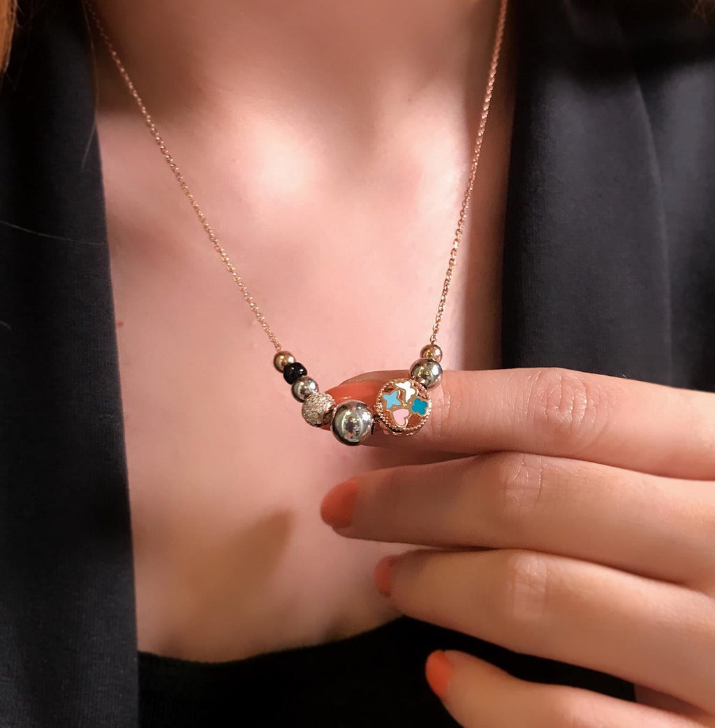 Etna luck necklace 925 sterling silver luck necklace