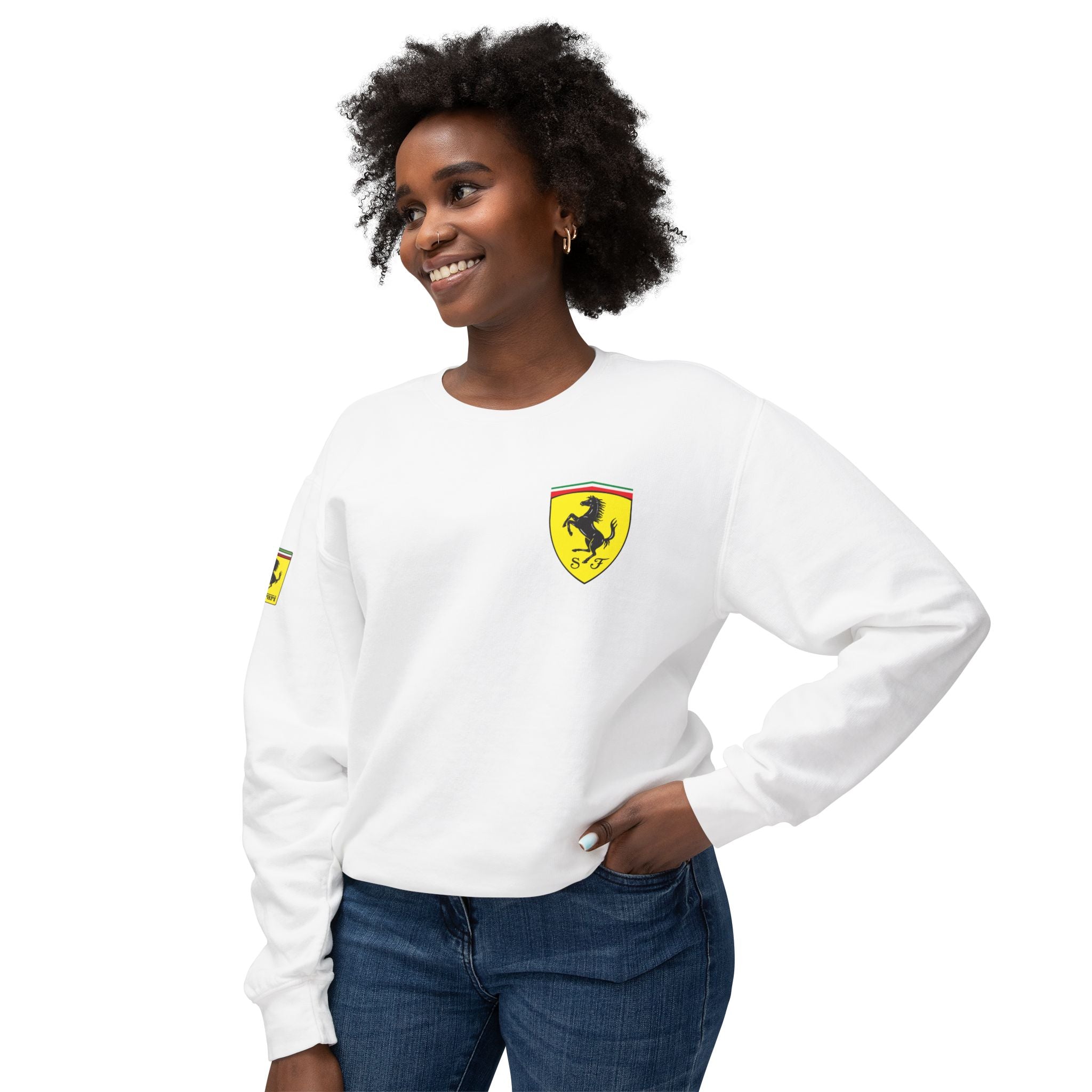 Ferrari Logo Crewneck Sweatshirt