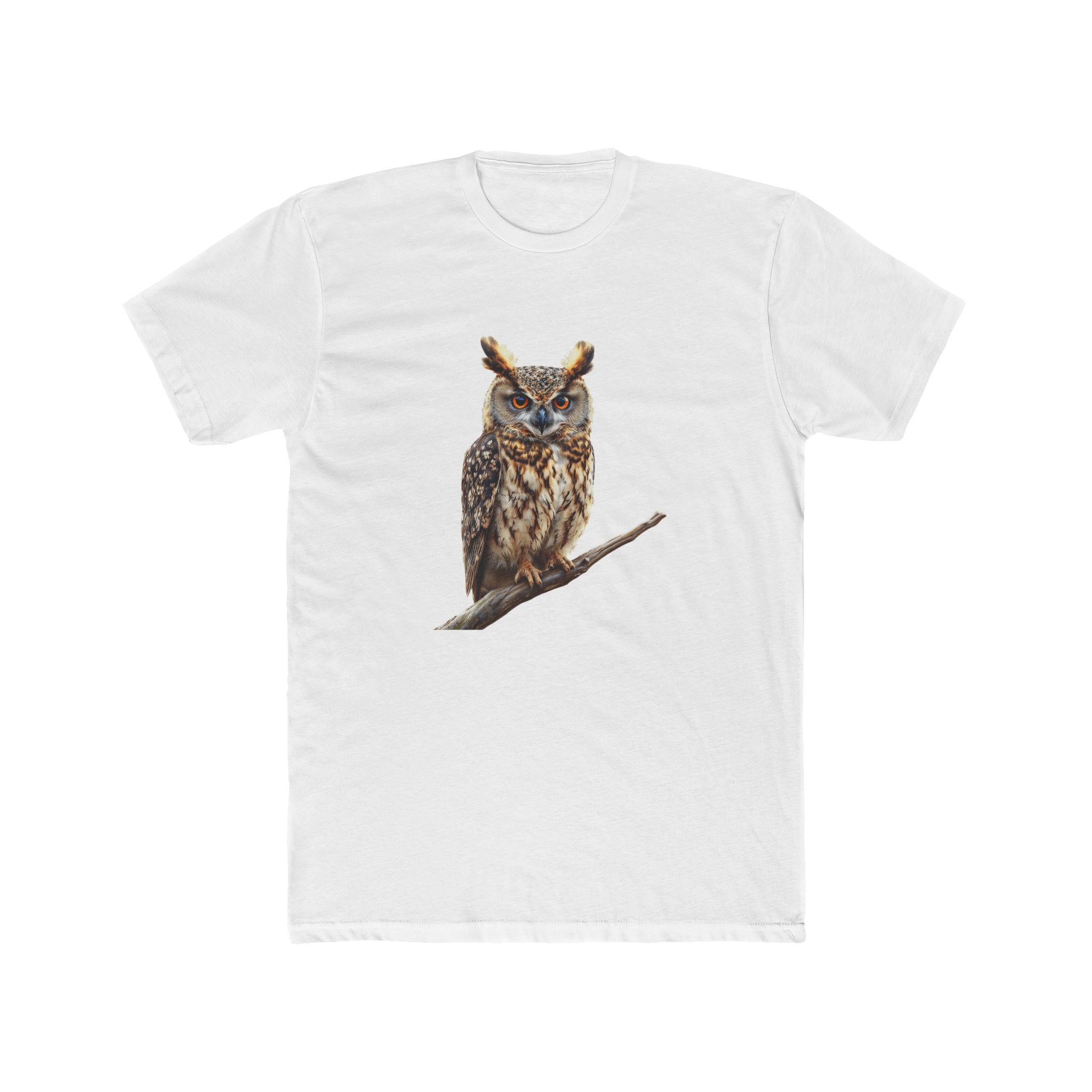 Great Horned Owl Illustration T-Shirt | Wildlife Bird Tee