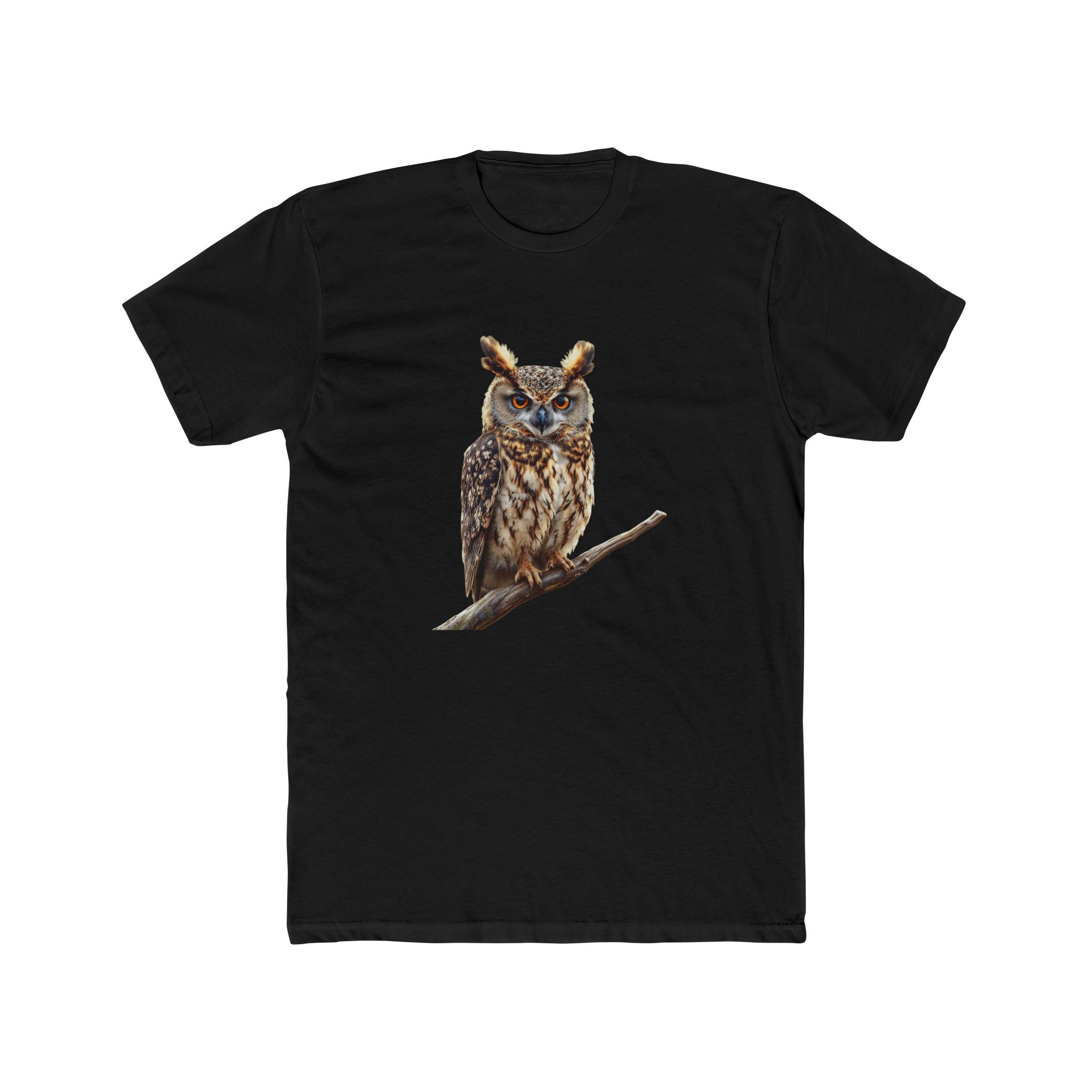 Great Horned Owl Illustration T-Shirt | Wildlife Bird Tee