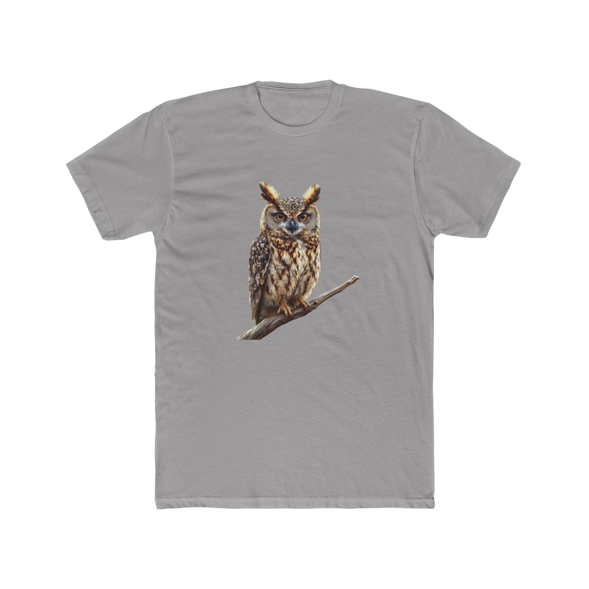 Great Horned Owl Illustration T-Shirt | Wildlife Bird Tee