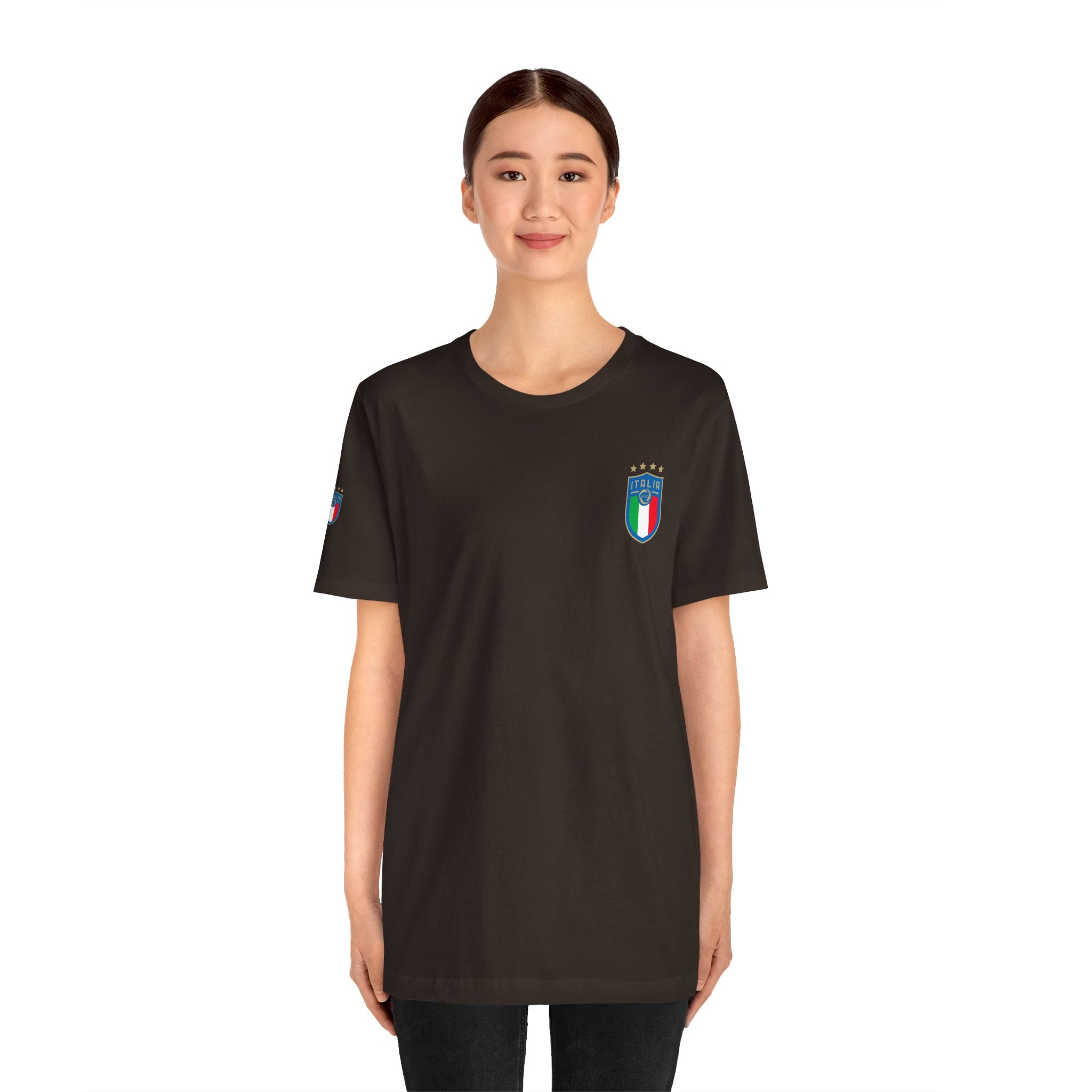 Italy Crest Tee  Italian Flag Shield 