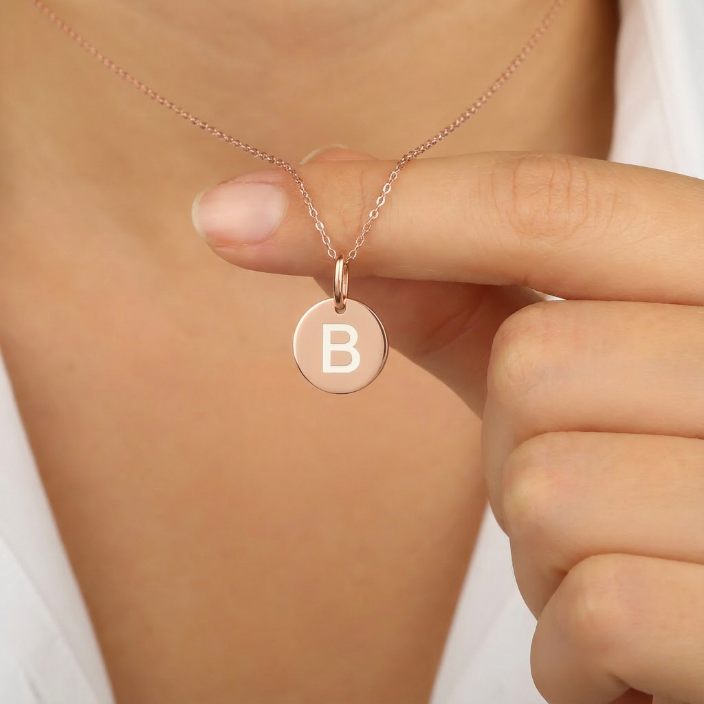 Letter necklace 925 sterling silver letter necklace