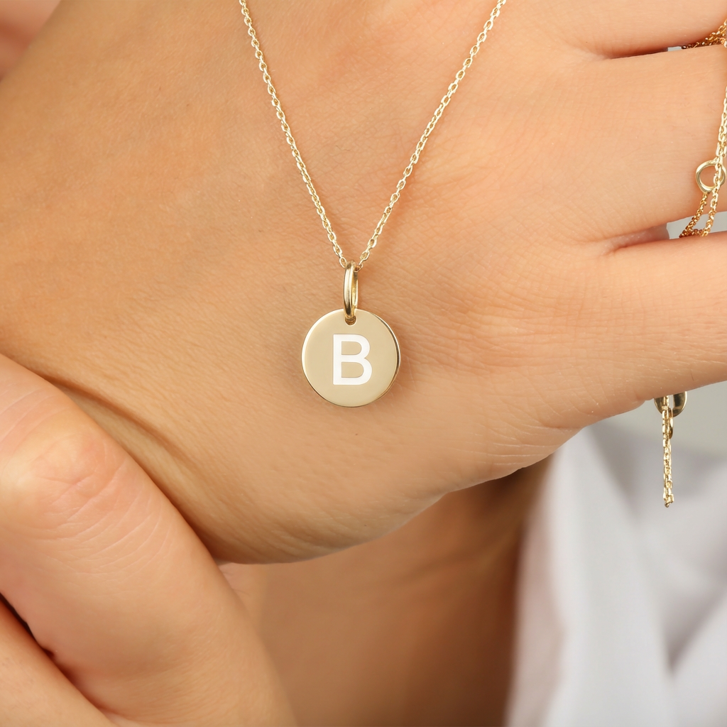 Letter necklace 925 sterling silver letter necklace