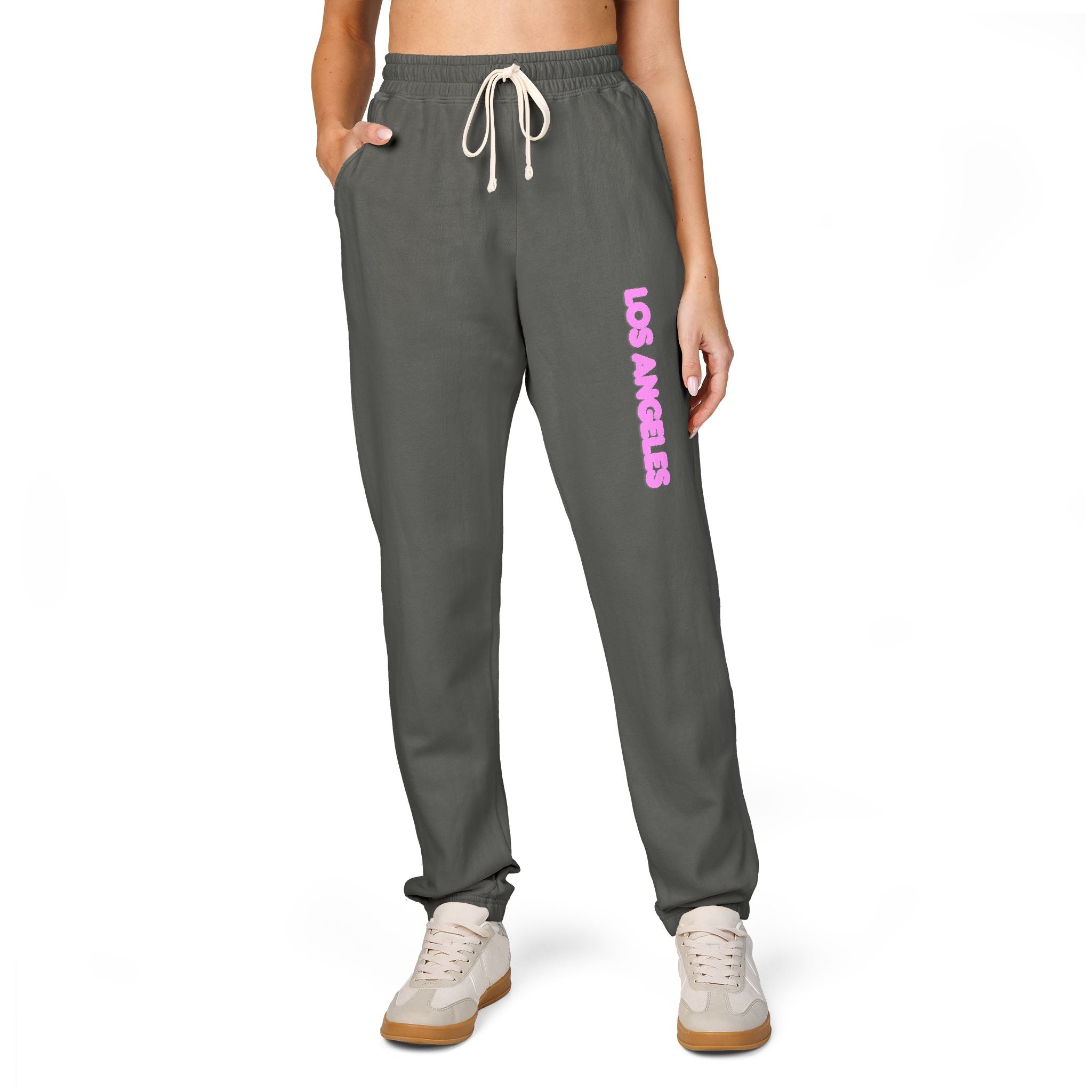Los Angeles Pink Vertical Logo Sweatpants