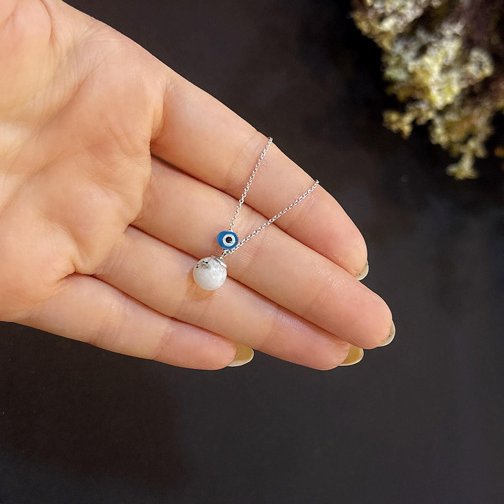 Moonstone necklace 925 sterling silver moonstone necklace