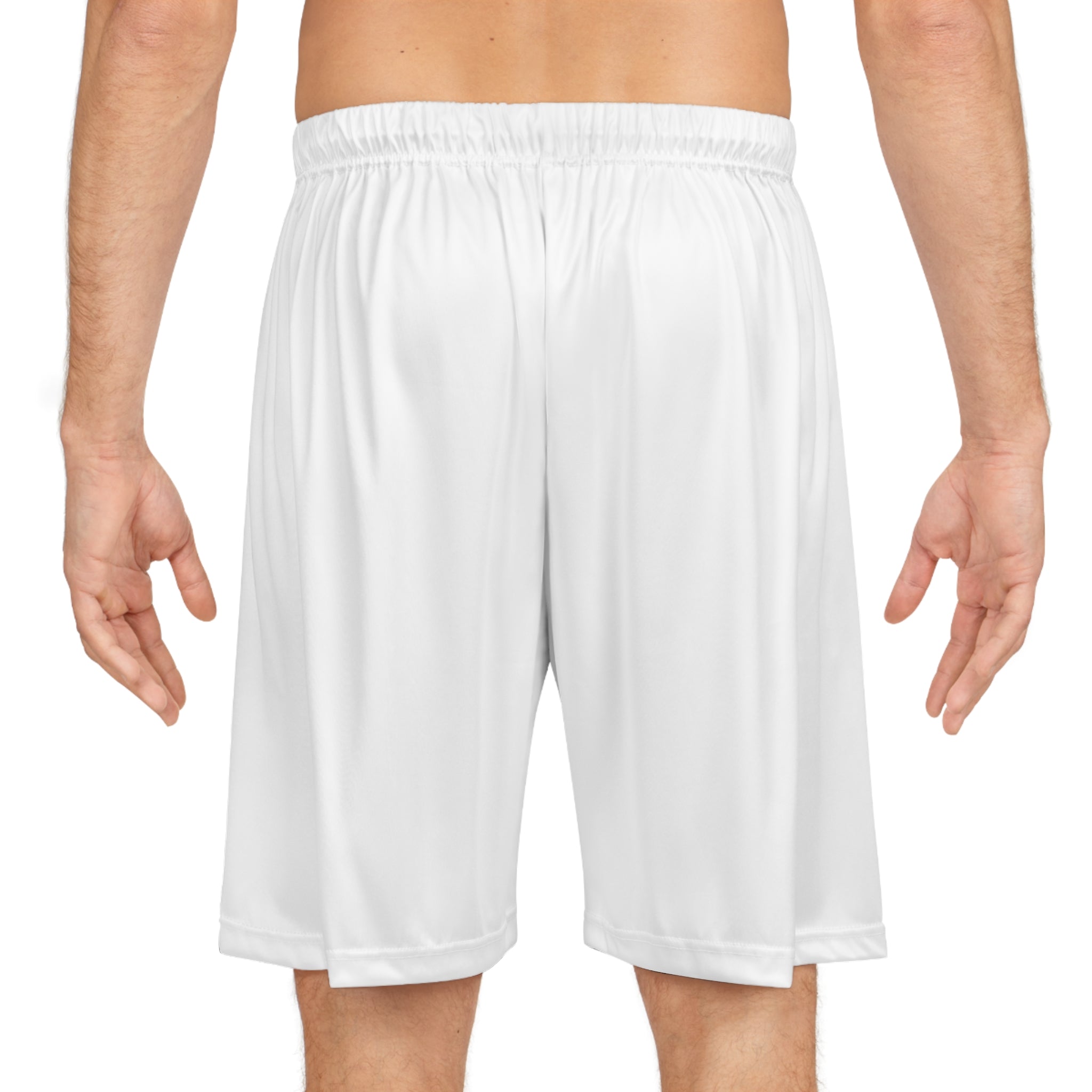 NBA Logo Basketball Shorts  Whi