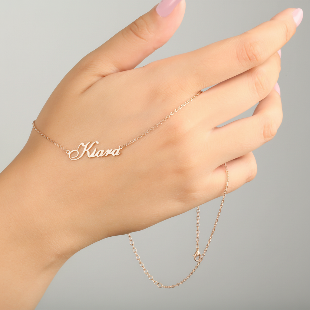 Name Necklace 925 Sterling Silver Handmade Name Necklace