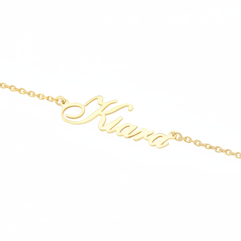 Name Necklace 925 Sterling Silver Handmade Name Necklace