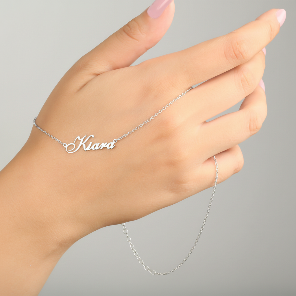 Name Necklace 925 Sterling Silver Handmade Name Necklace