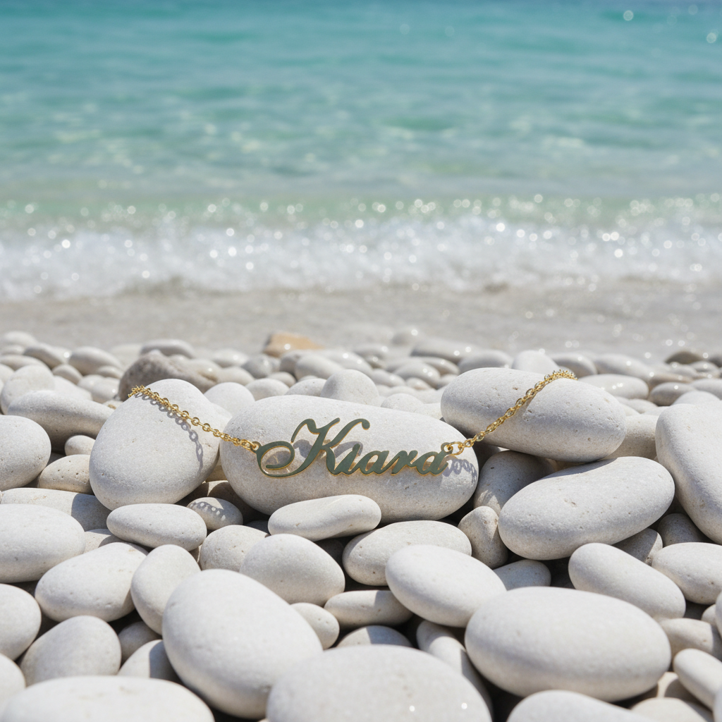 Name Necklace 925 Sterling Silver Handmade Name Necklace