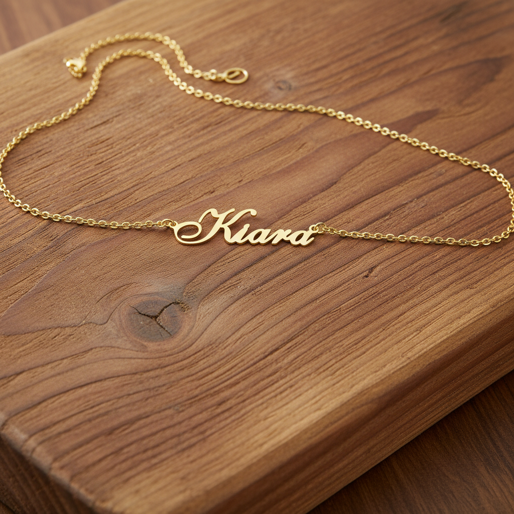 Name Necklace 925 Sterling Silver Handmade Name Necklace