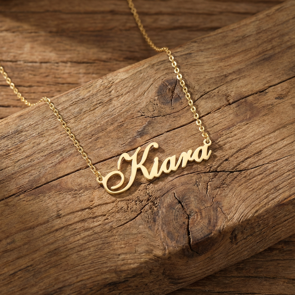 Name Necklace 925 Sterling Silver Handmade Name Necklace